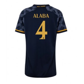 Real Madrid David Alaba #4 Koszulka Wyjazdowych Kobiety 2023-24 Krótki Rękaw